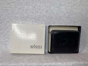 Vintage Elco Finest in Leatherware Embossed Western Saddle Cowhide Wallet